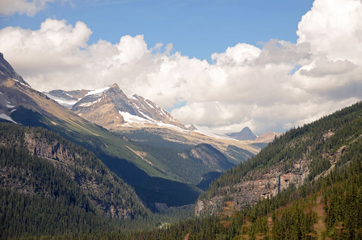 20 Michael Peak and The President From Spiral Tunnels On Trans Canada Highway In Yoho